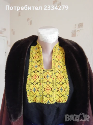 Антерия, стара женска зимна дреха 100% автентичност от миналото. Неизползвана от чеиз. , снимка 4 - Антикварни и старинни предмети - 51087088