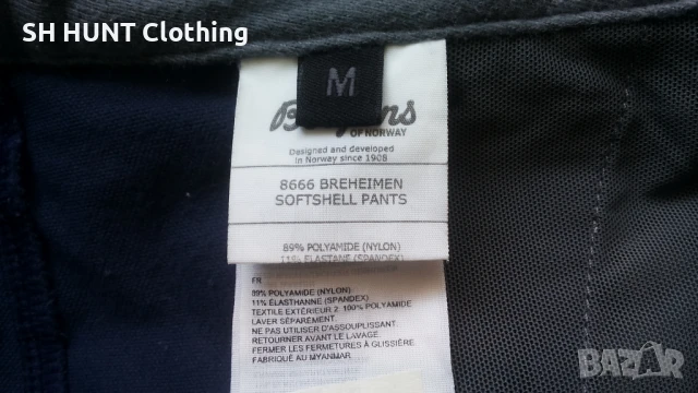 Bergans of NORWAY BREHEIMEN Softshell Stretch Pants размер M еластичен панталон - 1285, снимка 15 - Панталони - 51137915