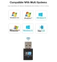 Мини WiFi адаптер 300Mbps 2.4 GHz 802.11 a/b/g/n, мини интернет адаптер за лаптоп, компютър, снимка 5