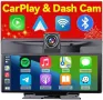 9,3" преносима медия Dashcam 4K  безжично CarPlay & Android Auto, сензорен, снимка 3