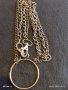 Голяма верига аксесоар за портфейл, чанта, джобен часовник здрава перфектно състояние 51251, снимка 5
