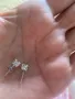 Нови обеци  сребро с 1карат диаманти-СПЕЦИАЛНА ОФЕРТА-НА ЦЕНАТА НА 0,50К, снимка 5