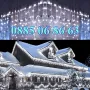 Коледна завеса 3 метра за външен монтаж, водоустойчива, бяла светлина , снимка 4
