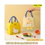 Жълта термо чанта за храна за училище, за детска кухня - "Пате с крачета" - КОД 3769, снимка 6
