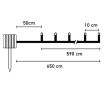 60 соларни LED бели топки със сензор за светлина & 2 режима 6.5m - топло бяло, снимка 4