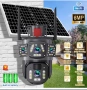 Соларна сигурностна камера за открито, безжична WiFi HD камера с 360° , снимка 3