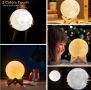 Уникална нощна лампа, която е 3D копие на Луната , снимка 6