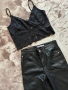 Кожен панталон Bershka + подарък , снимка 1
