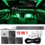 Система за LED амбиентно осветление за автомобили с RGB 64 цвята, 10в1, снимка 1