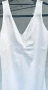 Елегантна бяла рокля лен 100% Италия, снимка 2