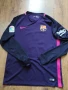 nike barcelona away 2016-17 - мъжка футболна блуза М, снимка 3