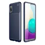 Samsung Galaxy A02 Удароустойчив Carbon Fiber Калъф и Протектор, снимка 2