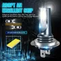 Комплект LED диодни лампи за фарове H7, 55W, 6000K, 12SMD 2835 чипа, снимка 2