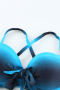 Дамски бански от две части с омбре ефект в синьо, снимка 14