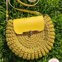 Ръчно плетена дамска чанта модел Орео, снимка 7 - Чанти - 45173551