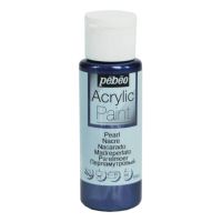 Акрилна боя Pebeo Night Blue Pearl Acrylic Craft Paint 59ml, снимка 1 - Други - 45265749