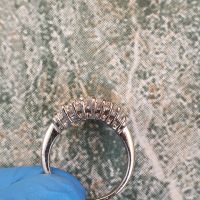 Сребърен пръстен с Кристали Циркони, снимка 2 - Пръстени - 45301461