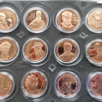 Пълен лот медни монети БНБ от серия Български творци, снимка 2 - Нумизматика и бонистика - 45545848