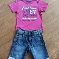 ZARA и L.O.G.G. детски къси дънки, тениска и ризка, снимка 2 - Детски къси панталони - 46203030