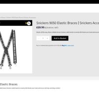 Snickers 9050 Elastic Braces Work Wear размер One Size работни тиранти W4-100, снимка 2 - Други - 45102609