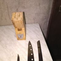 Ножове Петерхоф нови в дървена стойка поставка, снимка 2 - Прибори за хранене, готвене и сервиране - 45375003