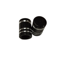 Капачки за Вентили Метални Черни – Комплект 4 броя, снимка 3 - Аксесоари и консумативи - 38367860