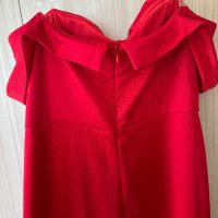 Червена дълга рокля, снимка 5 - Рокли - 45432906