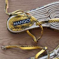 Манго Mango сандали жълти змийски каишки, снимка 8 - Сандали - 45494290