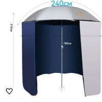 Водоустойчив чадър с тента и UV покритие 2.40мт OSAKO 2024г, снимка 3 - Такъми - 45337863