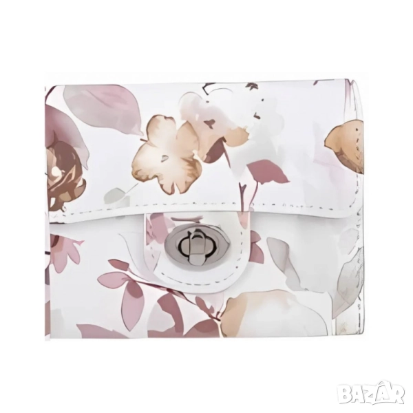 Дамско портмоне с флорален принт, снимка 1