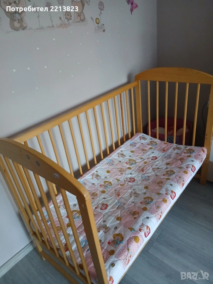 Детско легло и кошара плюс матрак , снимка 1