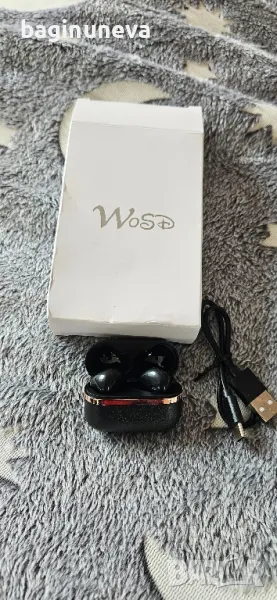 Нови черни слушалки Wosd, снимка 1
