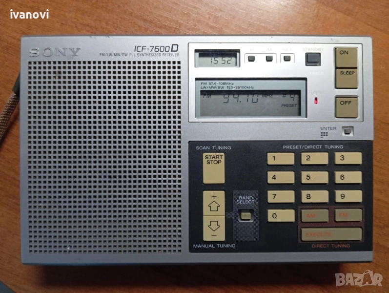 Sony ICF-7600D - оригинален портативен радиоприемник, снимка 1