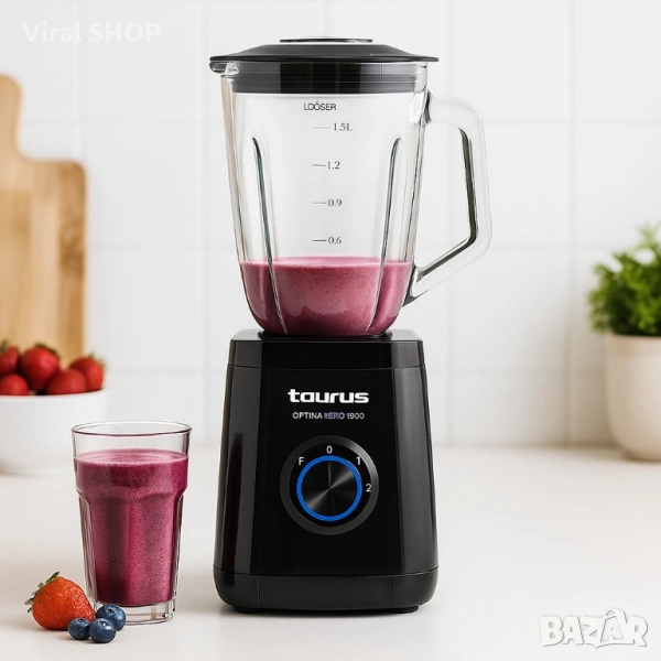 Блендер Taurus Optima Nero 1500W, 1.5L, снимка 1