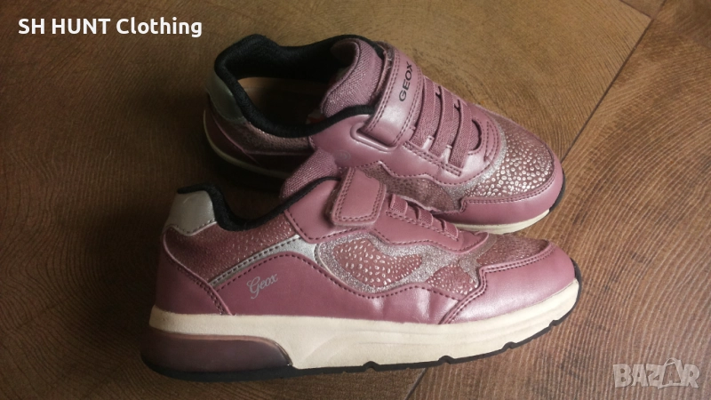 GEOX RESPIRA Light Kids Shoes Размер EUR 31 / UK 12 1/2 детски естествена кожа светещи 91-14-S, снимка 1