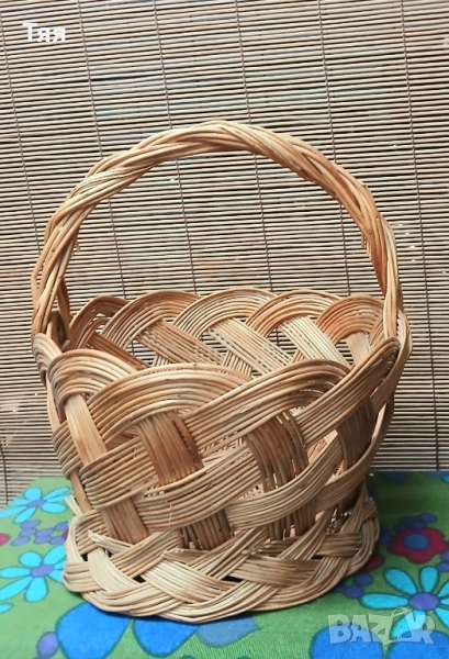 Плетена кошница , снимка 1
