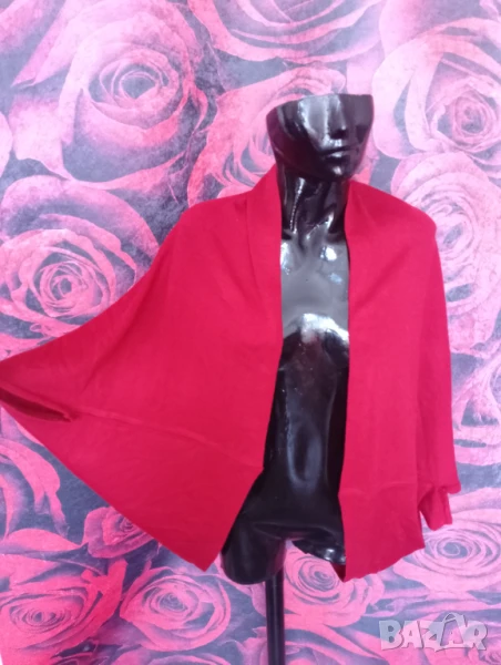 Ярко червена жилетка тип болеро Балон ХЛ , снимка 1