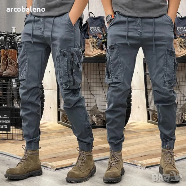 Мъжки ежедневни карго панталони в американски стил, 4цвята , снимка 1