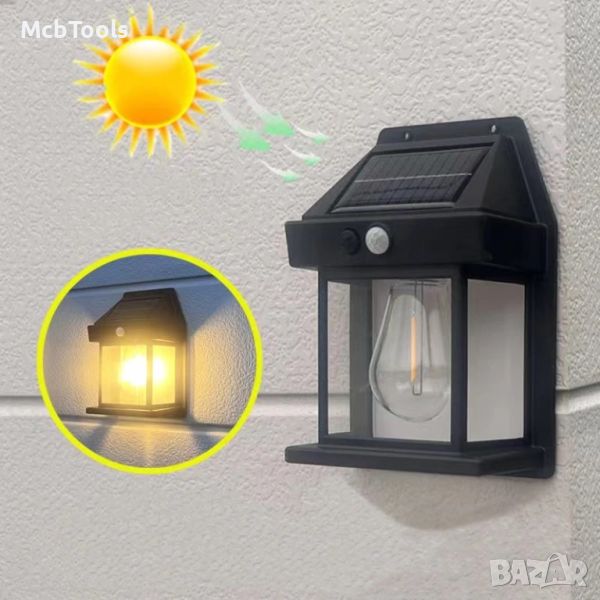 LED Соларна лампа за градина / Стена – T246, снимка 1