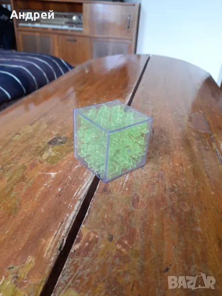 Стара играчка кубче лабиринт, снимка 1