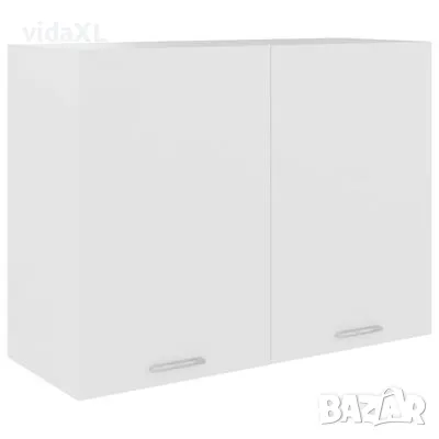 vidaXL Висящ шкаф, бял, 80x31x60 см, ПДЧ(SKU:801276), снимка 1