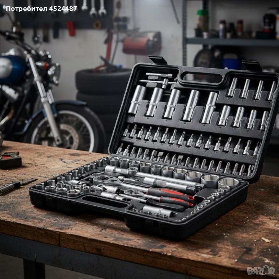 Куфар с инструменти 108 части - Гедоре, снимка 1