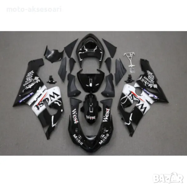 Спойлери комплект KAWASAKI ZX6R 2005-2006, снимка 1