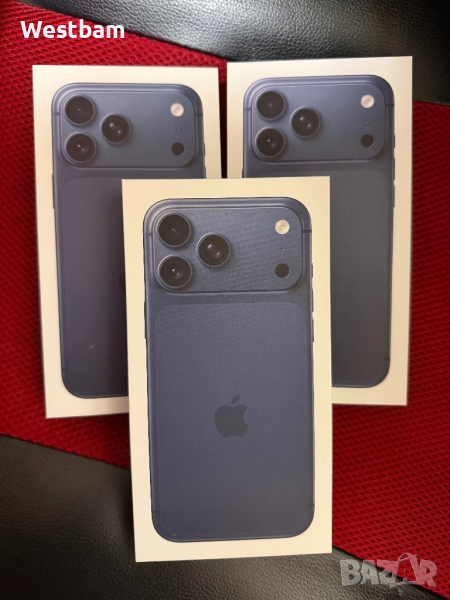 17 pro max 256гб Налични ! нови запечатани фабрично отключени европейски с физическа сим карта само , снимка 1