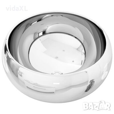 vidaXL Мивка, 40x15 см, керамична, сребриста(SKU:143497, снимка 1