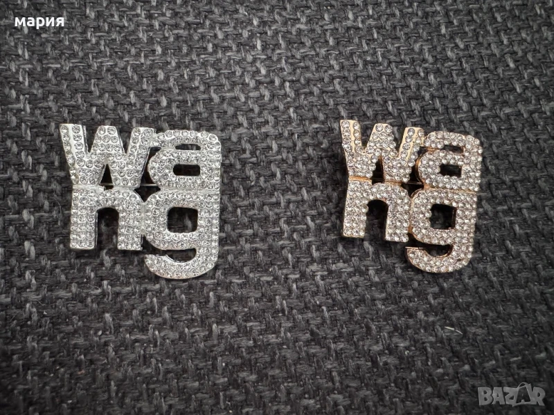 Нови брошки Wang сребърна и златна, снимка 1