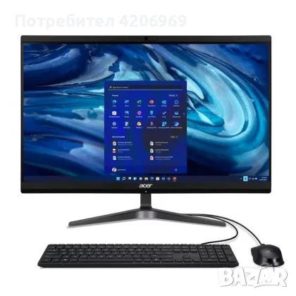 Компютър ACER ALL-IN-ONE Veriton Z2514G, Intel i3-1315U, 16Gb DDR4, 23.8" Full HD, 1TB, no OS, Мишка, снимка 1