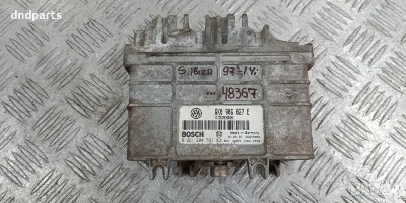 Компютър Seat Ibiza 1.4i 1997г. 6K0906027E 0261204593 , снимка 1