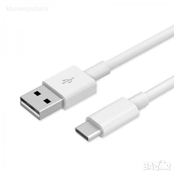 Type-C USB Дата кабел Fast Charging /Бял/ за Xiaomi Оригинал Баркод : 2402983, снимка 1