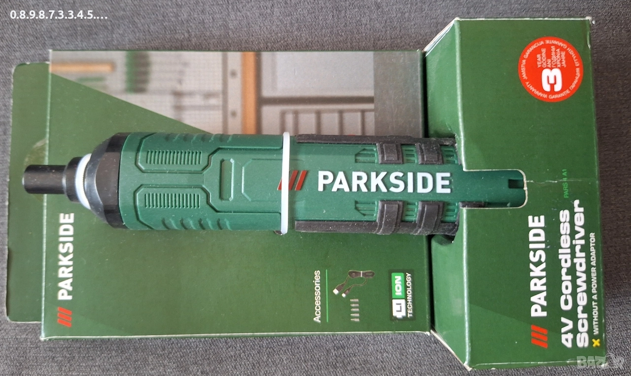 акумулаторна отвертка на Парксайд 4В Parkside PARS 4V , снимка 1